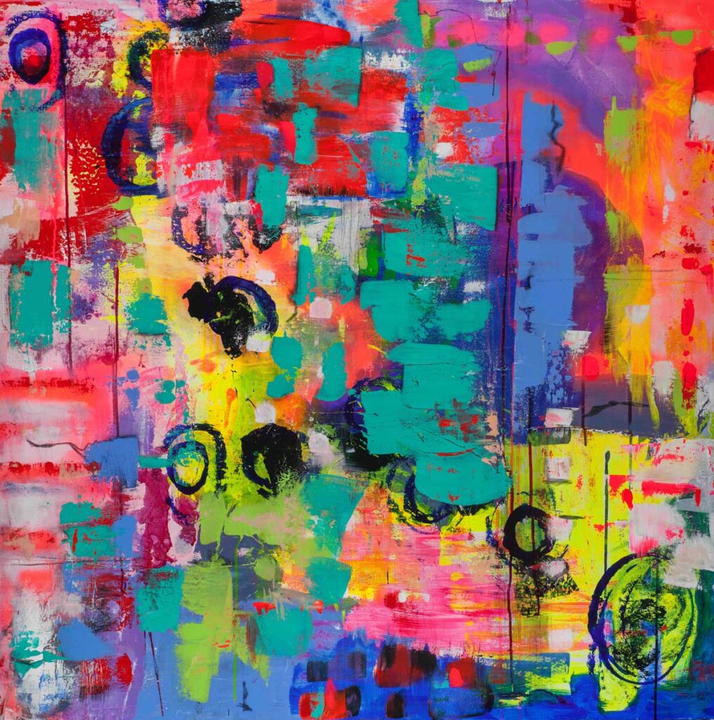 Liz Burns Finds ‘Uber-Presentness’ In Painting Abstract Art ...